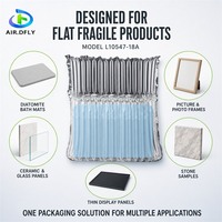 Sac gonflable en colonne d'air de type L personnalisé pour tapis de bain en diatomite, panneaux en céramique et en verre, et emballage de produits fragiles plats