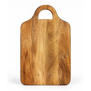 Plateau de service en bois d'acacia avec poignée 40x28cm Planche à découper Plateau à fromage et charcuterie - Product Image 1