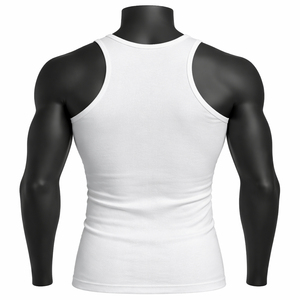 Camiseta sin mangas de punto para hombre, cuello redondo, diseño casual de secado rápido - Product Image 2