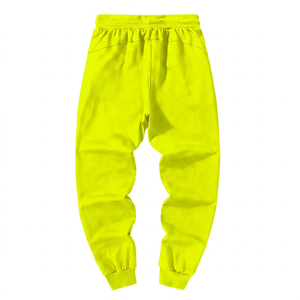 Pantalon de survêtement pour homme en coton 100% noir, taille élastique, décontracté, avec poches latérales - Product Image 2