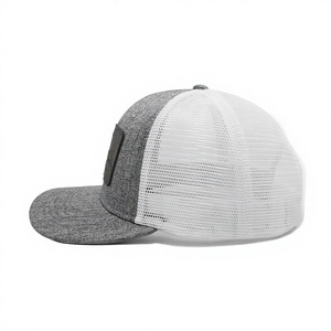 Gorra de camionero de malla blanca estructurada en color de diseño personalizable, estilo de calle joven y de tendencia, hecha a mano en el fabricante de Vietnam - Product Image 3
