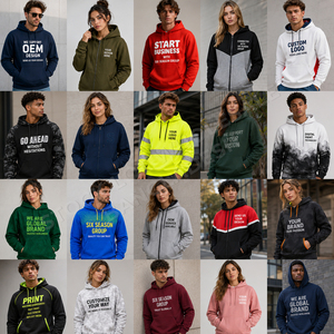 เสื้อฮู้ดดี้แบบ unisex สำหรับขายส่งจำนวนมาก พิมพ์ลายตามสั่ง ผ้าฟลีซ มีฮู้ด ขายส่งจากโรงงาน เสื้อผ้าส่วนเกิน - Product Image 6
