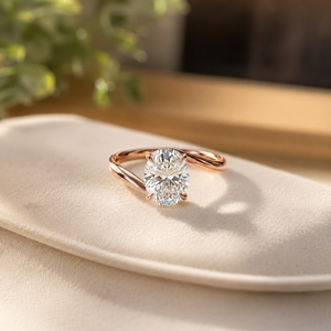 Bague de Fiançailles Solitaire en Argent Sterling 925, Élégante Forme Ovale, Diamant, Bague d'Anniversaire, Bijou de Promesse en Moissanite pour Femme - Product Image 5