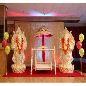 รูปปั้นพระพิฆเนศไฟเบอร์สำหรับตกแต่ง สีทอง รูปปั้นพระพิฆเนศไฟเบอร์สำหรับงานแต่งงาน รูปปั้นต้อนรับงานแต่งงานหลากหลายสไตล์ ซิดนีย์ - Product Image 1