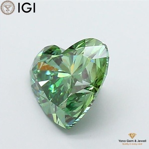 เพชรรูปหัวใจ 3.00 กะรัต ความสะอาดระดับ VS1 สีเขียวสดใส พร้อมใบรับรอง IGI เพชร CVD ที่เพาะเลี้ยงในห้องปฏิบัติการ สำหรับผลงานชิ้นเอกระดับพรีเมียม - Product Image 3