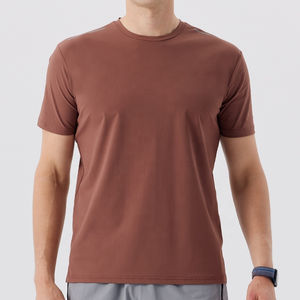 Chemises de sport pour hommes de qualité supérieure OEM, séchage rapide, musculation en plein air, entraînement décontracté, vêtements de sport réfléchissants, t-shirt de course anti-transpiration - Product Image 1