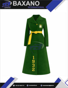 เสื้อโค้ทขนสัตว์สำหรับสุภาพสตรีคุณภาพสูง พร้อมส่งจากชมรม Chi Eta Phi  เสื้อโค้ทยาวแบบมีเข็มขัด - Product Image 4