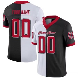 Ventes en gros de maillots de football américain pour hommes à bas prix, nom de l'équipe, numéros d'équipe, 100% polyester, antibactériens, chemises rétro - Product Image 6