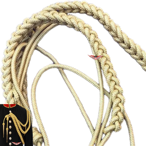 Golden <b>Braided</b> Aiguillette Metallic Shoulder Aiguillette Gold Wire Gold Aiguillette Wire <b>Cord</b> - Product Image 4