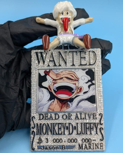 Pendentif Affiche de recherche Monkey D. Luffy en Moissanite Argent 925 Taille Brillant Thème Dessin Animé Hip Hop Plaqué Rhodium Bijoux Cadeaux - Product Image 6