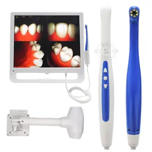 New In Pixel 12 Million Dental Intra Oral Camera With 17 Inch Screen 6 LEDs Light Source Intraoral Camera with Plastic Holder
