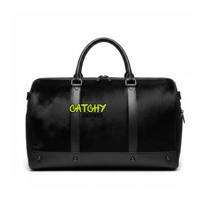 Bolsa de Viaje de Cuero con Logotipo Personalizado, Bolsa de Fin de Semana de Cuero Genuino, Bolsa de Viaje para Negocios y Ocio - Product Image 6