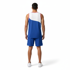 Uniforme de Entrenamiento de Baloncesto de Fábrica OEM, 100% Poliéster, Transpirable, Duradero, Malla sin Mangas, Personalizado con Nombre del Equipo - Product Image 2