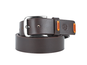 Ceinture en cuir lisse de qualité supérieure, ajustable, style artisanal, pour un ajustement parfait, avec logo personnalisé. - Product Image 6