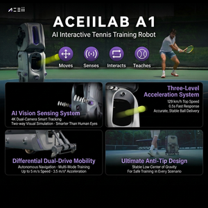 Machine à balles de tennis Aceii One AI, capacité de 120 balles, portable, alimentée par batterie, télécommande via <span class=keywords><strong>application</strong></span>, lanceur automatique, logo personnalisé OEM - Product Image 3