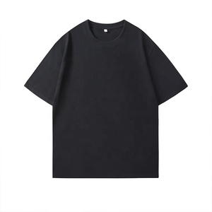 เสื้อยืดคอกลมแขนสั้นผู้ชาย ผ้าฝ้าย 200 กรัม สีพื้น เรียบง่าย สวมใส่สบาย ทรงหลวม ขายดี ดีไซน์เรียบๆ - Product Image 3