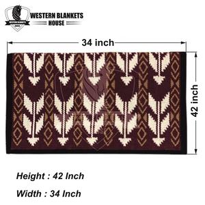 Tapis de selle de dressage Western Ranch multicolore personnalisé rembourrage en polyester de laine de Zélande pour les courses de chevaux doublure en polycoton de qualité - Product Image 3