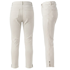 Jean décontracté pour femme, taille mi-haute, cinq poches, coupe droite, teint en pièce, lavable, respirant, extensible, longueur intégrale, Printemps-Été 7.08 - Product Image 2