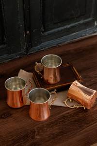 Taza de Cobre con Asa, Diseño Vintage, Resistente al Calor, para Beber Cerveza, para Fiestas - Product Image 4