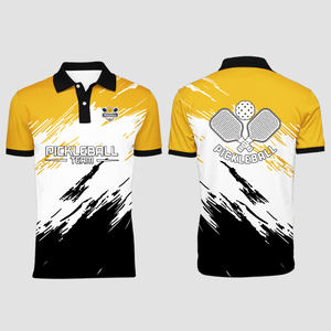 เสื้อโปโลพรีเมียมสำหรับกีฬาพิคเคิลบอล ผ้าโพลีเอสเตอร์น้ำหนักเบา ระบายความชื้น แห้งเร็ว เหมาะสำหรับการเล่นกีฬา - Product Image 1