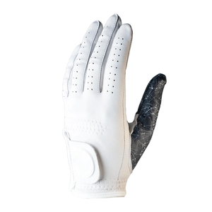 Guante de Golf para Mano Izquierda, Blanco, Cuero Cabretta, Transpirable, Ligero, Antideslizante, con Cierre de Velcro, Unisex, Deportivo - Product Image 1