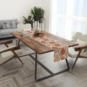 Elegant 100% Cotton Table Runner Indian Exporter Handmade Embroidered Linen for Wedding Tables - Product Image 1