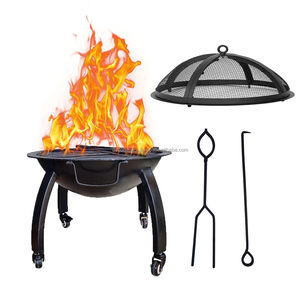 Unique Design Best Choice Fire Pit Ring Heavy Duty Solid Metal <b>Camping</b>, Backyard, Patio, Picnic - Product Image 1