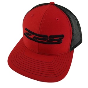 Wholesale Fashion 3D Embroidery Mid Profile Pre Curve Brim 6-Panel Trucker Hats Breathable Common CVC Unisex Four Seasons - Product Image 1