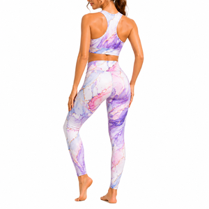 Ensemble de fitness sans couture taille haute 2 pièces pour femme – Tenue de sport et yoga - Product Image 2