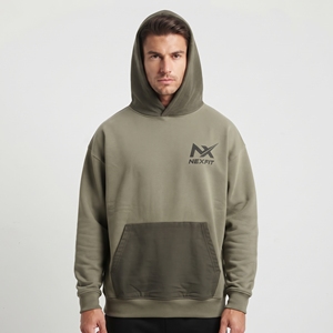 Sweat-shirt à capuche surdimensionné pour homme Nexfit Athletics, en molleton de coton premium, poche kangourou, logo personnalisé, 320g, respirant - Product Image 1