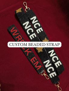 Fashion Beaded <b>Strap</b> Handmade Designer <b>Bag</b> Accessory with Premium Bead Embroidery Elegant <b>Replacement</b> <b>Strap</b> for Women Party - Product Image 4