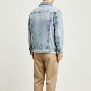 Premium Quality <b>Custom</b> <b>Denim</b> Jean Print <b>Jacket</b> For Men Casual Style Solid Color <b>Denim</b> Spring Men's <b>Jackets</b> for 2026 - Product Image 4