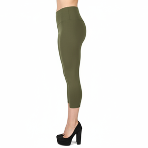 Custom Color Full Length Women Active Leggings Cotton/Bamboo Fiber Knitted Quick Dry Breathable High Waisted Tight <b>Running</b> - Product Image 5