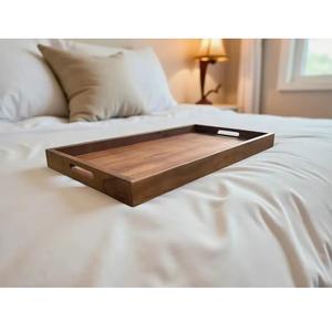 ถาดเสิร์ฟไม้คุณภาพส่งออก ทนความร้อน สำหรับอาหารและเครื่องดื่ม เหมาะสำหรับใช้ในบ้าน สำนักงาน ร้านกาแฟ ราคาขายส่ง - Product Image 1