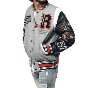 Chaqueta Varsity con Bordado Chenille, Parche con Logotipo Personalizado, Chaqueta Letterman, Chaqueta de Béisbol Vintage, Chaqueta Universitaria de Béisbol para Hombre - Product Image 4