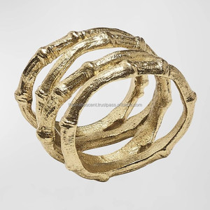 Wholesale Polished Aluminum Napkin Rings Handmade Wedding Eco-Friendly Custom Logo Custom Size American Minimalist Napkin Rings - Product Image 1
