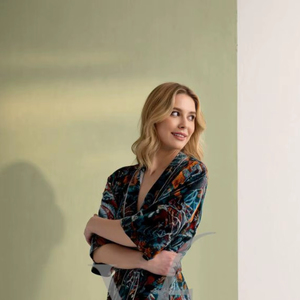 Luxurious Hand-Block Printed Velvet Long <b>Kimono</b> Robe Women Elegant Boho Chic <b>Cardigan</b> Sustainable Summer Breathable Loungewear - Product Image 1