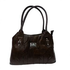 Sac à main léger en cuir de vachette pour femmes avec fermeture à glissière Logo personnalisé Sac à provisions souple de grande capacité à bas prix - Product Image 6