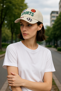 หมวกกีฬาปักโลโก้ตามสั่ง คุณภาพสูง พิมพ์ลายแบบซับลิเมชั่น ผ้าแคนวาสคอตตอน 100% ใส่ได้ทุกเพศทุกวัย สวมใส่สบายทุกฤดู ทรง 6 แผง - Product Image 3