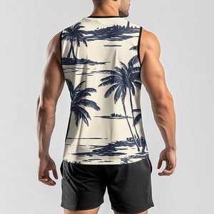 Camiseta sin mangas para gimnasio sin costuras para hombre, elástica, ligera, transpirable, sin mangas, para culturismo, entrenamiento físico, chaleco de rendimiento - Product Image 2