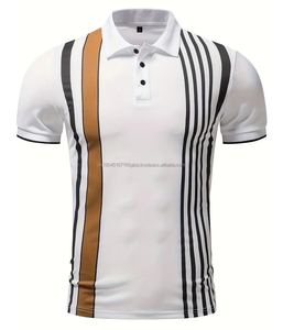 Venta al por mayor de diseño personalizado de alta calidad de verano de los hombres de lujo pesado algodón Polo en blanco de cuello falso de peso pesado de gran tamaño polos - Product Image 2