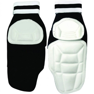 Protège-tibias de Taekwondo K2 noir et blanc, approuvé par la WT, équipement de protection pour arts martiaux - Product Image 2