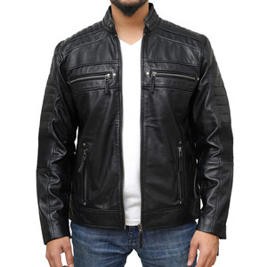 <b>Men</b>’s <b>Lightweight</b> Leather <b>Jacket</b> – Stand Collar Winter Outerwear Custom Logo Fashion Coat Factory Direct Wholesale Custom Logo - Product Image 6