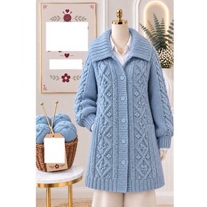 Pulls 100% acrylique ou coton, calibre 12, pour femmes, très tendance, style décontracté, pour la saison hivernale, fournisseur du Bangladesh. - Product Image 3