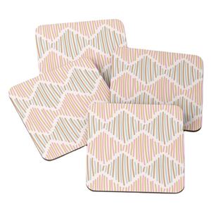 ถาดรองแก้วพิมพ์ลายไม้กันลื่น/เคลือบทำด้วยมือผู้ผลิตและส่งออก - Product Image 1