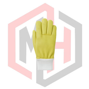 Guantes de Soldadura y Bomberos Impermeables (TIG/MIG) de Cuero con Textura Lisa, 14 Pulgadas, Puño Tejido, Sin Silicona - Product Image 3