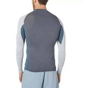 Custom Men's <b>Heat</b>-Transfer Printed Breathable Full Spandex/Polyester Compression Rash Guards Anti-Bacterial Anti-UV Quick Dry - Product Image 2