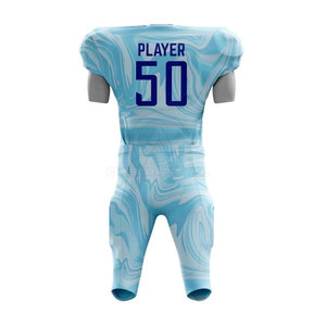Tenue d'équipe de football américain en polyester extensible, durable, légère et confortable pour les matchs - Product Image 2