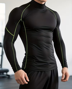 Conjunto Deportivo Personalizado de Compresión, Poliéster de Secado Rápido, Elástico, 5 Piezas, Ropa de Entrenamiento, Ropa Deportiva para Hombre, Ropa de Gimnasio - Product Image 1