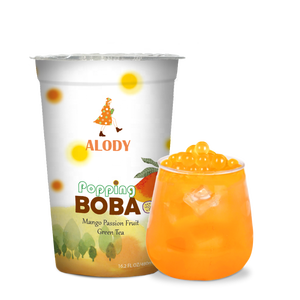 Té verde de pasión de mango tropical con Perlas Emergentes en caja té de burbujas patrón de ingredientes sabor afrutado aditivos de jugo de tapioca - Product Image 3